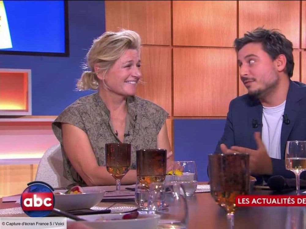 Anne-Elisabeth Lemoine explique l'absence de Bertrand Chameroy dans C à Vous (ZAPTV)