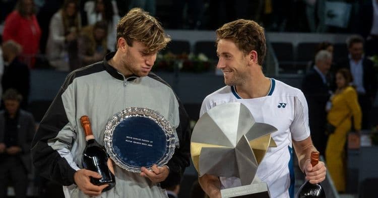 Classement ATP: Double récompense pour Ruud et Draper