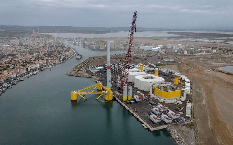 Le parc d'éoliennes en mer s'étend en Méditerranée