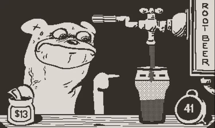 « Root Bear », un jeu pour console Playdate qui pourrait vous rendre dingue