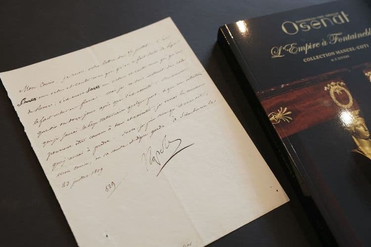 Une lettre de Napoléon sur l'arrestation du pape Pie VII vendue 26.360 euros