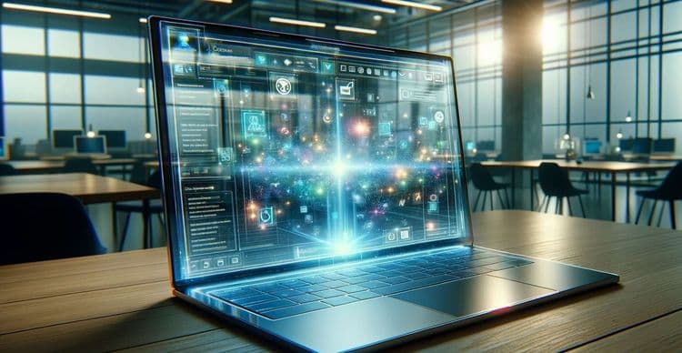 Enfin un ordinateur portable avec écran transparent qui ouvre de nouvelles perspectives en informatique