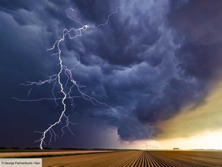 Un rayon gamme observé pour la première fois pendant un orage, après la foudre