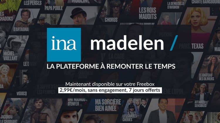 INA madelen débarque sur votre Freebox : 7 jours gratuits puis seulement 2,99€/mois