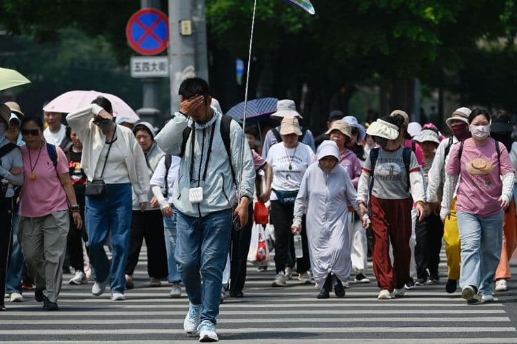 Chaleur record dans le nord et l'est de la Chine