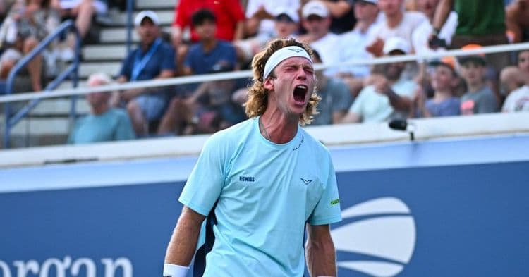 Rublev et Ruud au tapis