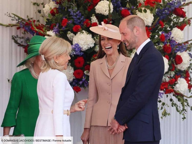 À Londres, Emmanuel et Brigitte Macron retrouvent le prince William et Kate Middleton - et elles rivalisent d'élégance en Louis Vuitton et Dior