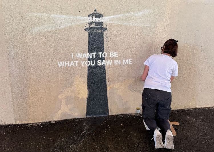 Le Banksy à Marseille brièvement dégradé puis remis en état