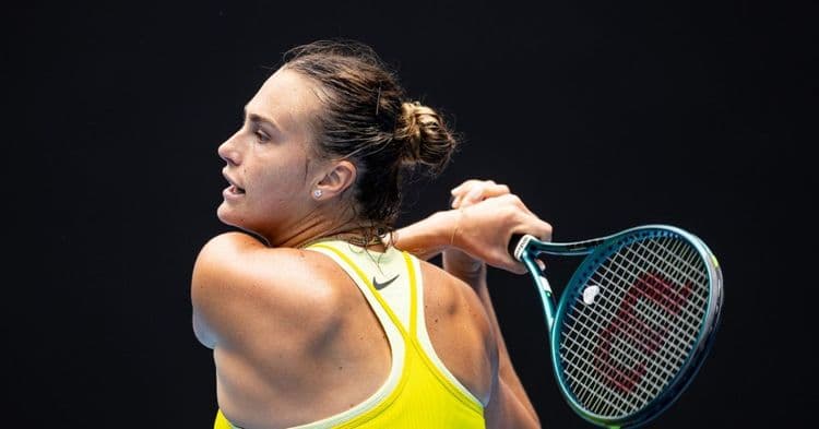 Sabalenka dans un fauteuil