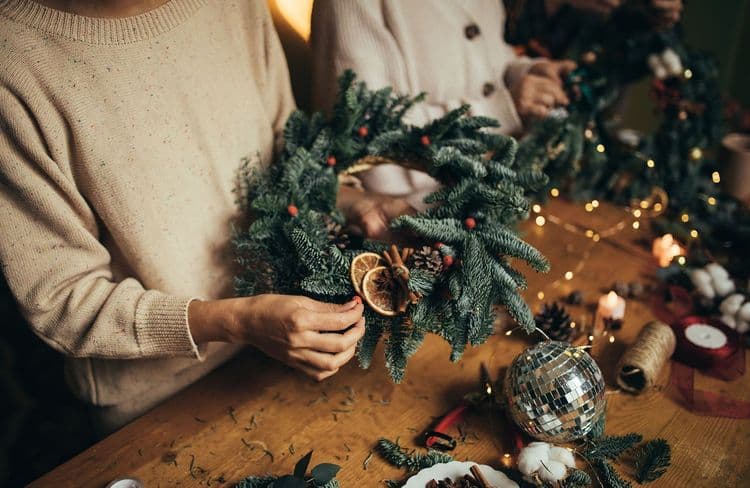 Et si on transformait nos pommes de terre en jolie couronne de Noël ?