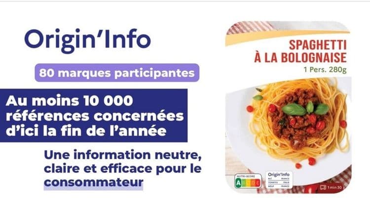 Origin’info, le nouveau logo qui permet de découvrir l’origine des produits dans les plats préparés va être déployé