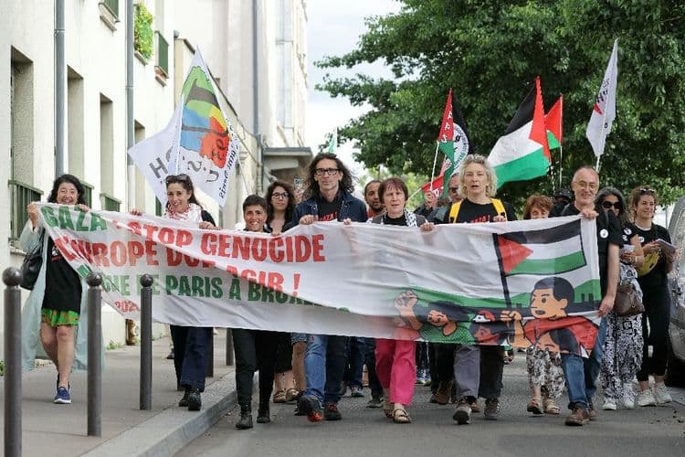 Gaza: départ d'une marche citoyenne Paris-Bruxelles pour dire "l'Europe doit agir!"