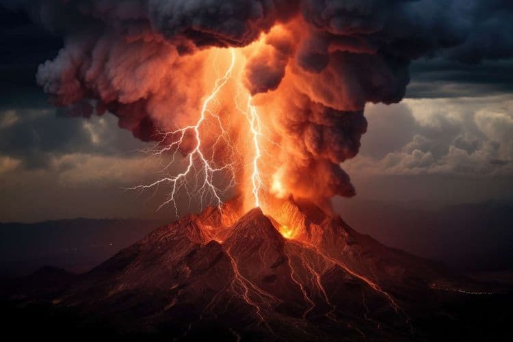 Un éclair spectaculaire lors de l'éruption du volcan El Fuego filmé par un chercheur