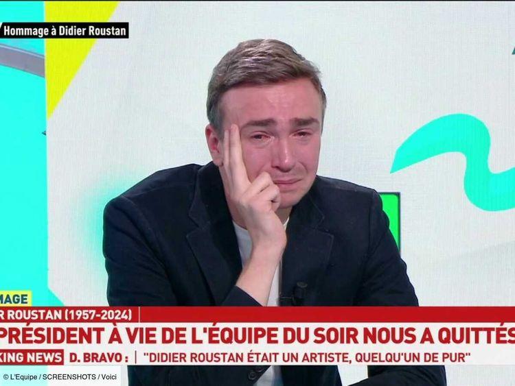 Mort de Didier Roustan : les larmes de Bertrand Latour au moment de rendre hommage au journaliste décédé (ZAPTV)