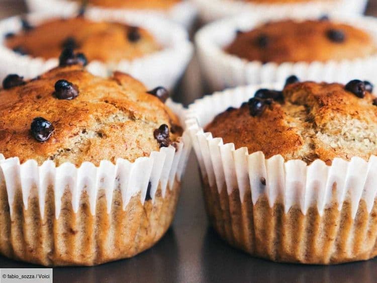 Muffin poire et chocolat : la version légère d’une diététicienne sans beurre ni sucre
