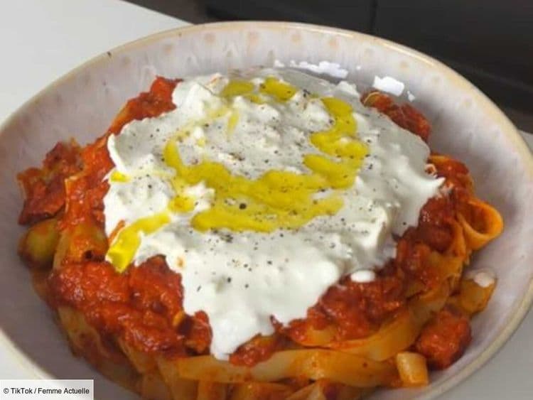 Idée pour un dîner express : les tagliatelles au chorizo et à la burrata