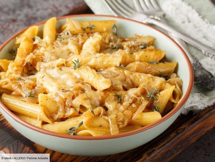 Rigatoni soupe à l’oignon : la recette virale très gourmande à tester