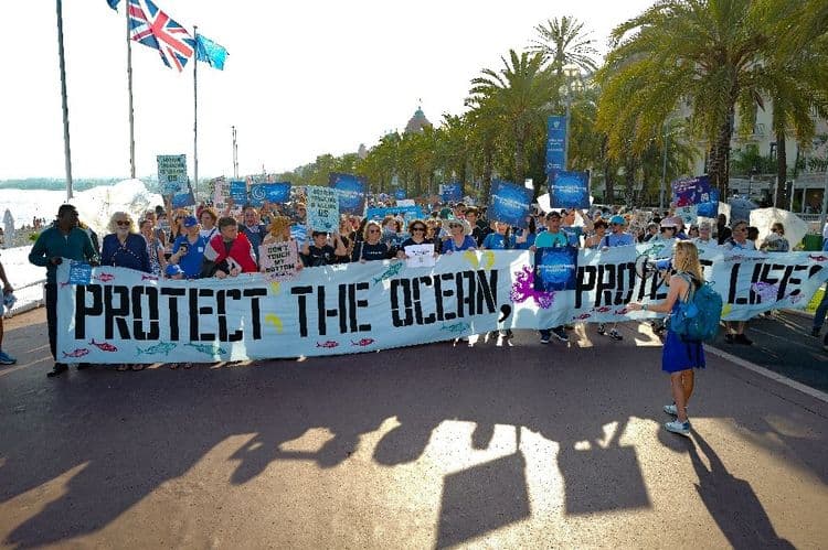À Nice, les associations donnent de la voix à la veille du sommet pour l'Océan