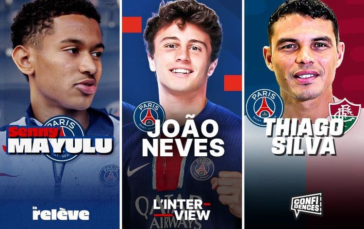 Thiago Silva et Senny Mayulu en interview sur Free FOOT avant la finale de Champions League du PSG