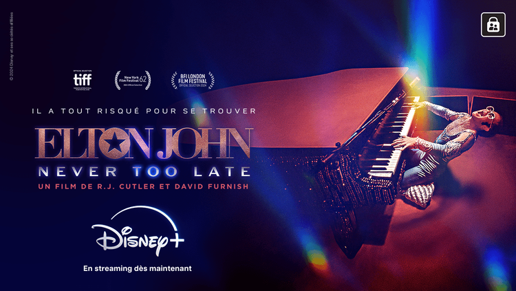 Découvrez Elton John : Never Too Late sur Disney+ et tentez de gagner son vinyle iconique "Diamonds" !