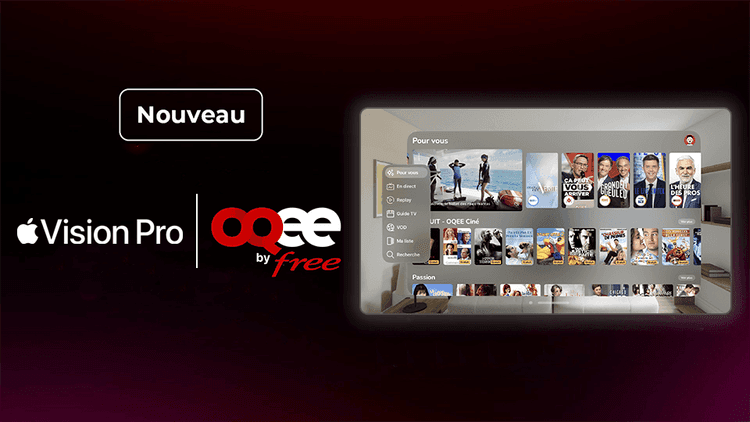 OQEE by Free arrive sur Apple Vision Pro
