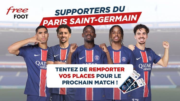 Concours Free Foot en boutique Free : Votre chance de vivre le choc PSG-OM