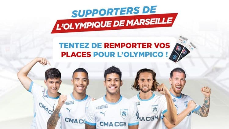 Jouez et gagnez 2 places pour le match OM-OL le 2 février 2025 en participant au jeu concours Free