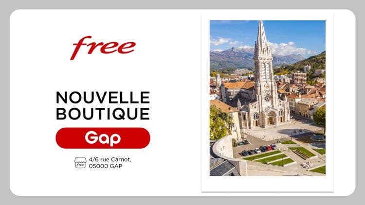 Une nouvelle boutique Free ouvre ses portes à Gap