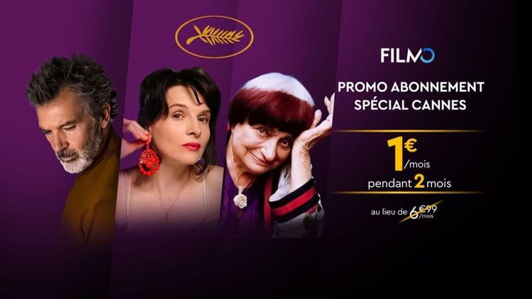 FILMO célèbre le Festival de Cannes avec une offre exceptionnelle à 1€ 