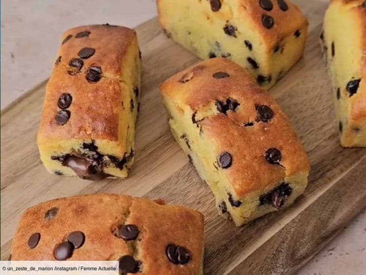 Goûter maison : la recette des mini cakes aux pépites de chocolat et fourrés de pâte à tartiner