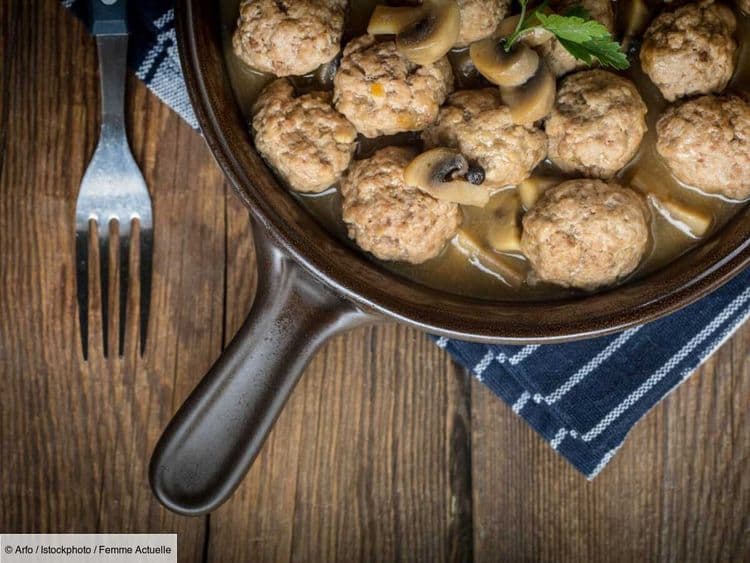Boulettes de poulet et sauce champignons : la recette simple comme bonjour