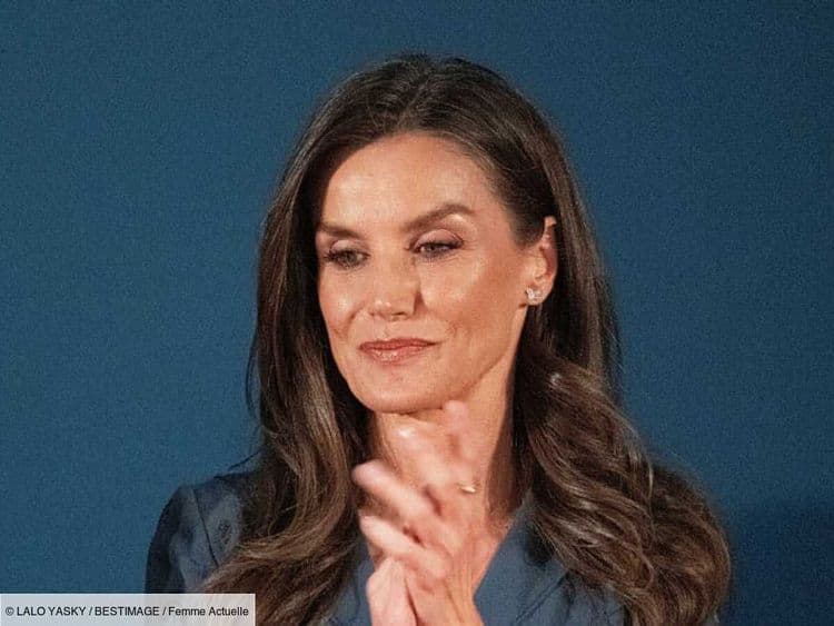 Letizia d'Espagne au top de l'élégance dans une robe midi bleue - et on adore ses chaussures (signées d'une marque française)