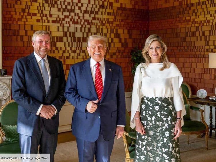 “Elle l’imite ?” : une grimace de Maxima des Pays-Bas face à Donald Trump suscite bien des interrogations