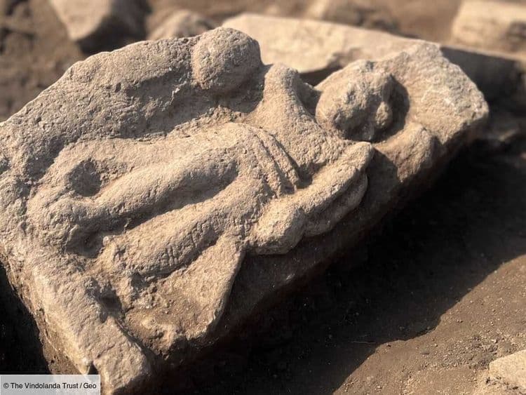 Un visage de la déesse Victoire: témoignage de l'art militaire romain dans le fort de Vindolanda