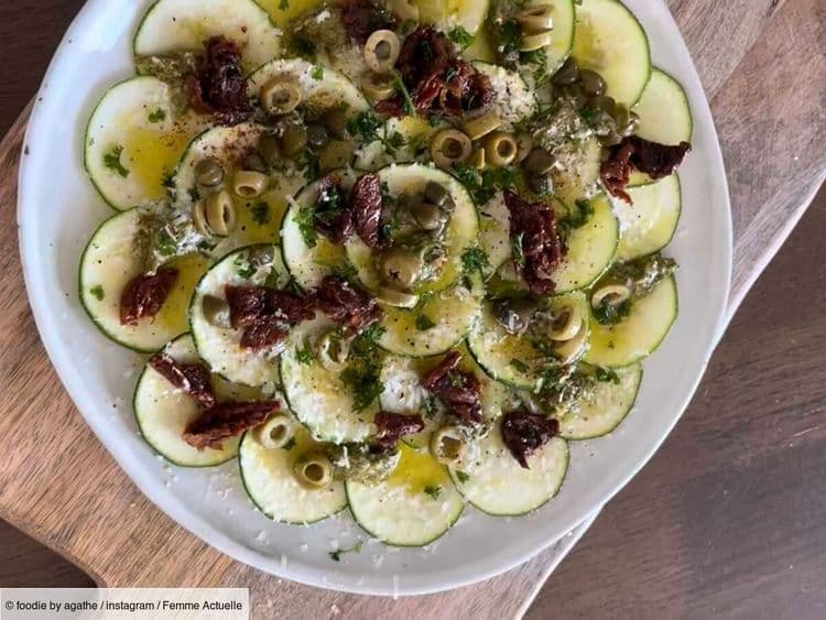 Une recette express et ensoleillée avec des courgettes : le carpaccio parfaitement assaisonné
