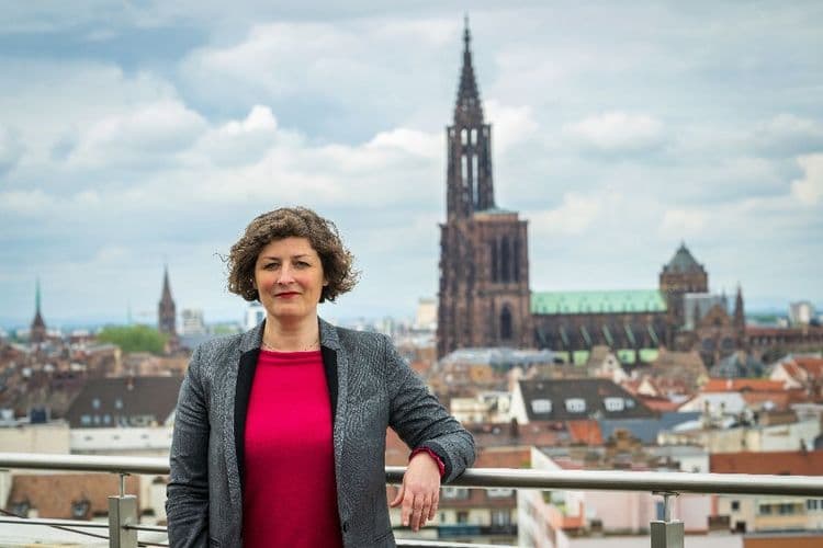 La maire de Strasbourg Jeanne Barseghian candidate à sa réélection