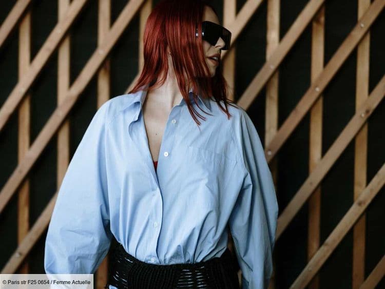 L'astuce toute simple et express pour donner du style à une chemise en la cintrant originalement