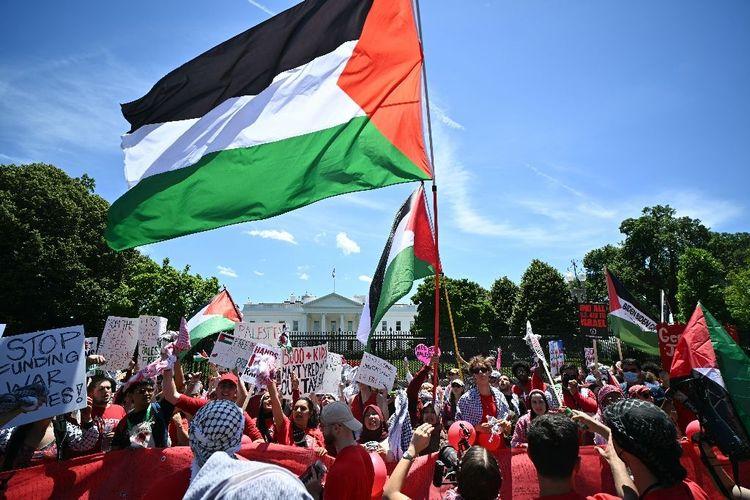 Des milliers de manifestants pro-palestiniens à Washington contre Biden