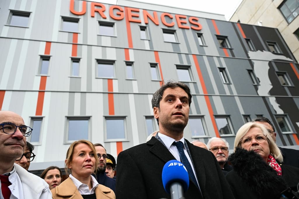 Attal promet un « investissement massif » sur l’hôpital, un « trésor national »