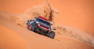 Sainz leader virtuel, Al-Rajhi abandonne