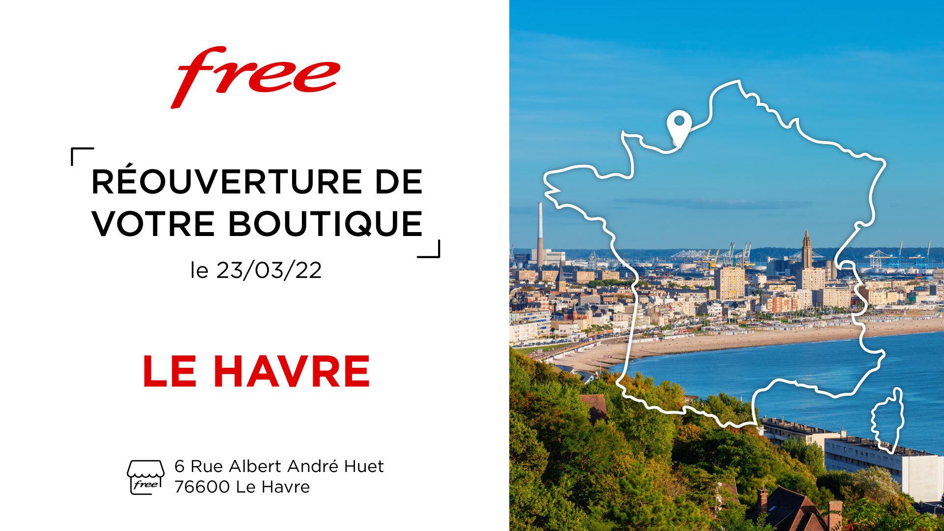 Free center : réouverture de la boutique du Havre
