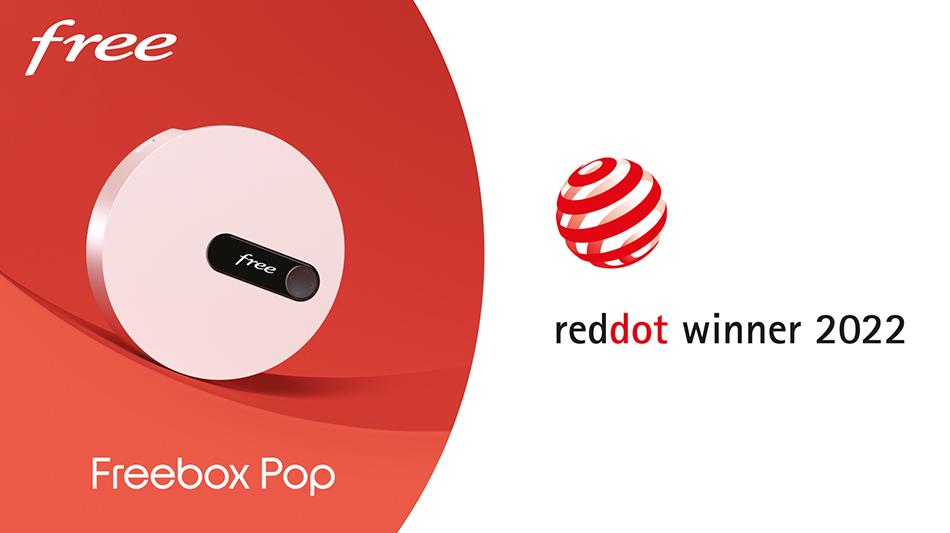 Free remporte le Red Dot Award 2022 pour son Server Freebox Pop