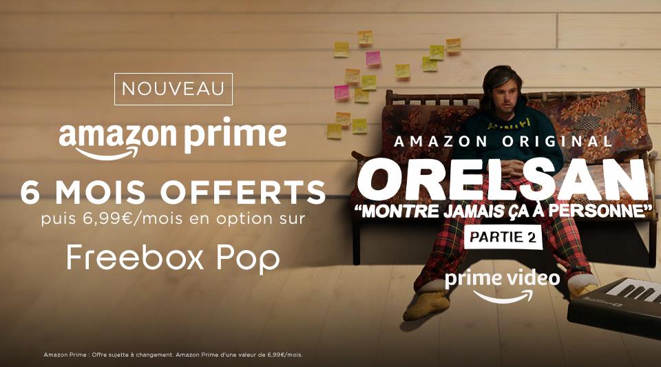 Freebox Pop : Amazon Prime 6 mois offert !