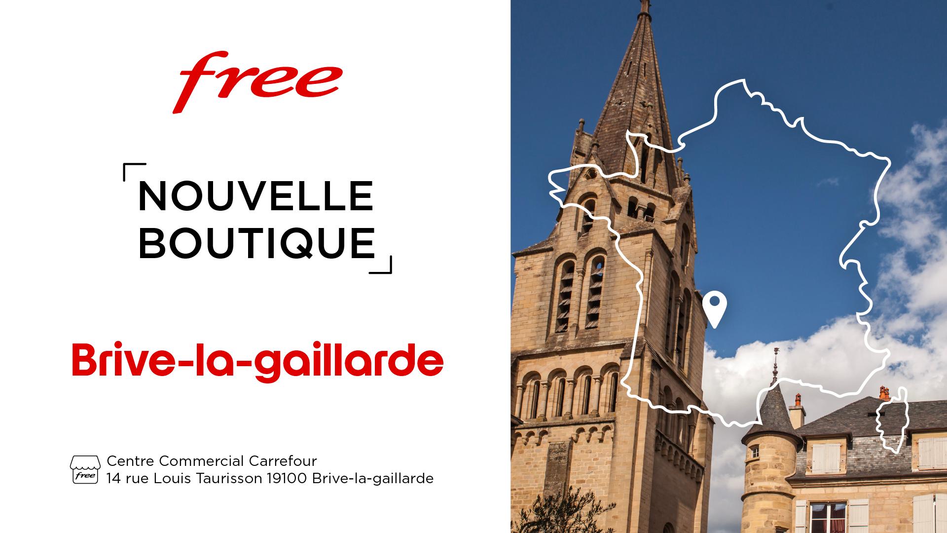 Découvrez la nouvelle boutique Free de Brive-la-Gaillarde
