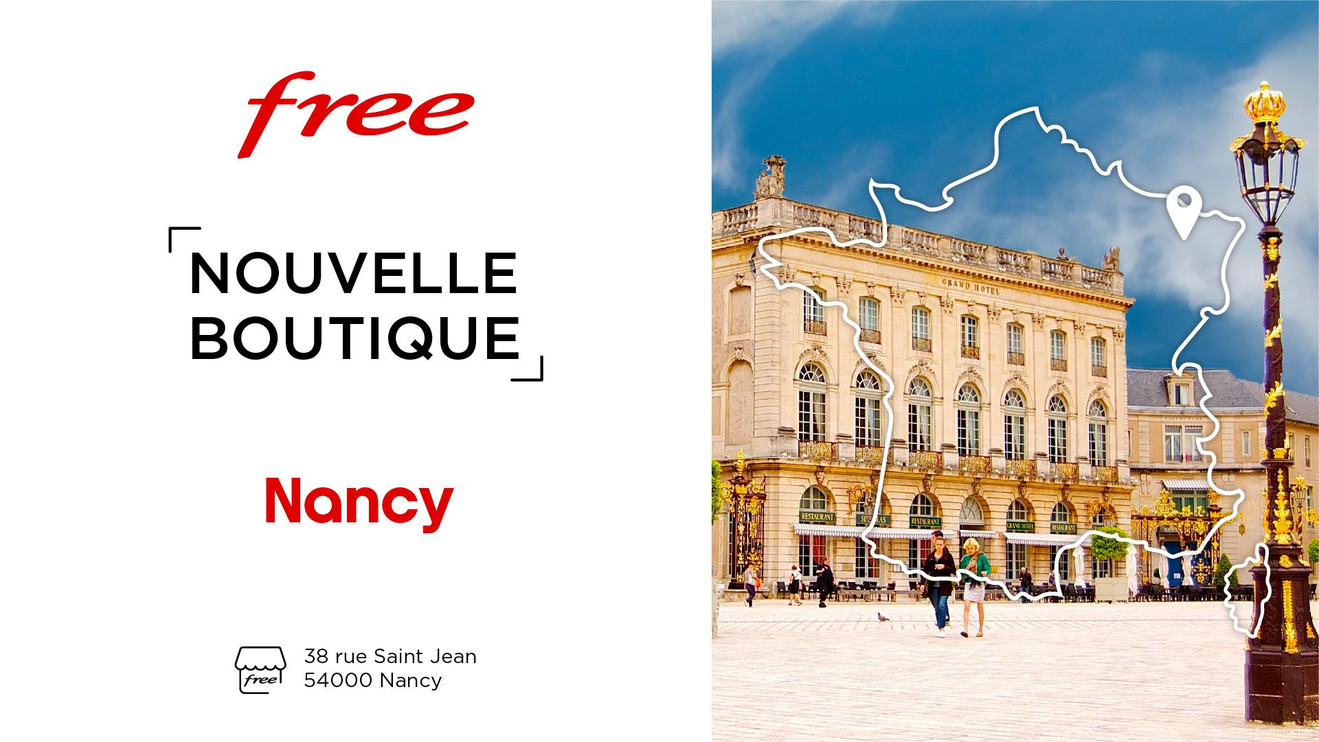 Découvrez la nouvelle boutique Free de Nancy