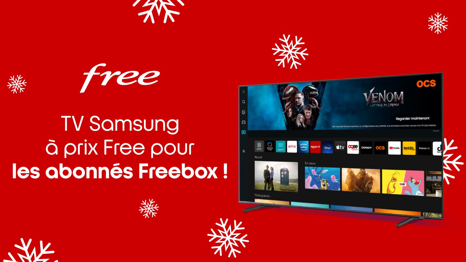 Abonnés Freebox, profitez d’une Smart TV Samsung à prix Free