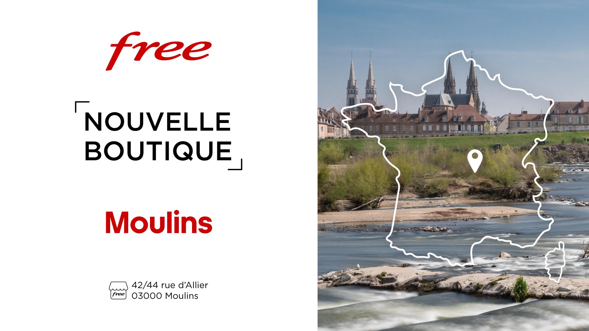 Découvrez la nouvelle boutique Free de Moulins