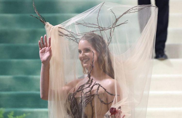 Met Gala 2024 : en robe arbre, Lana Del Rey impressionne en jouant les sombres dames natures