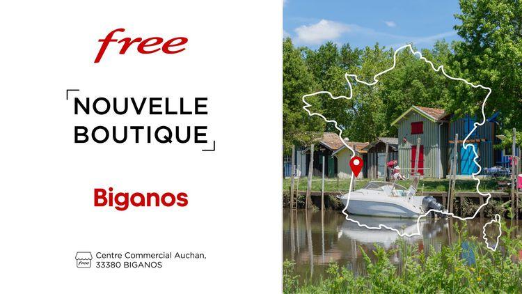 Free ouvre une nouvelle boutique à Biganos