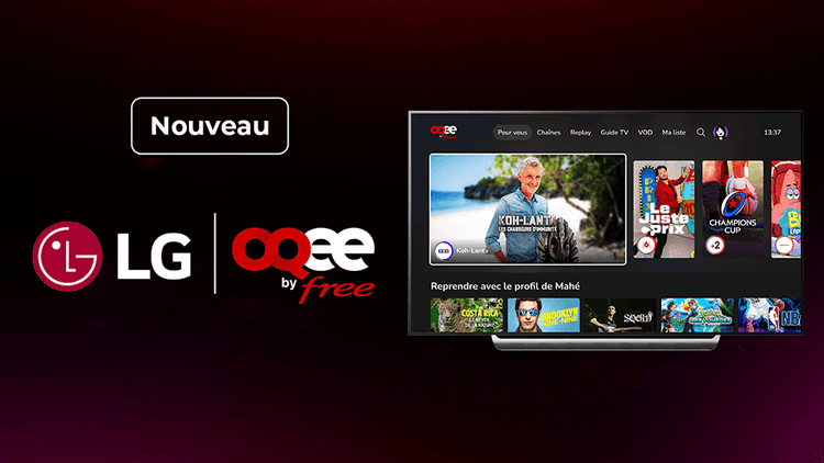 L'application TV OQEE by Free est désormais disponible sur les Smart TV LG